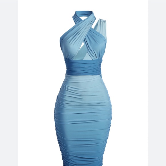 JLUXLABEL Blue Ombre Dress - Picture 2 of 5